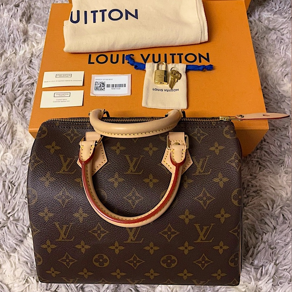 Louis Vuitton Speedy 25 Monogram Purse Handbag